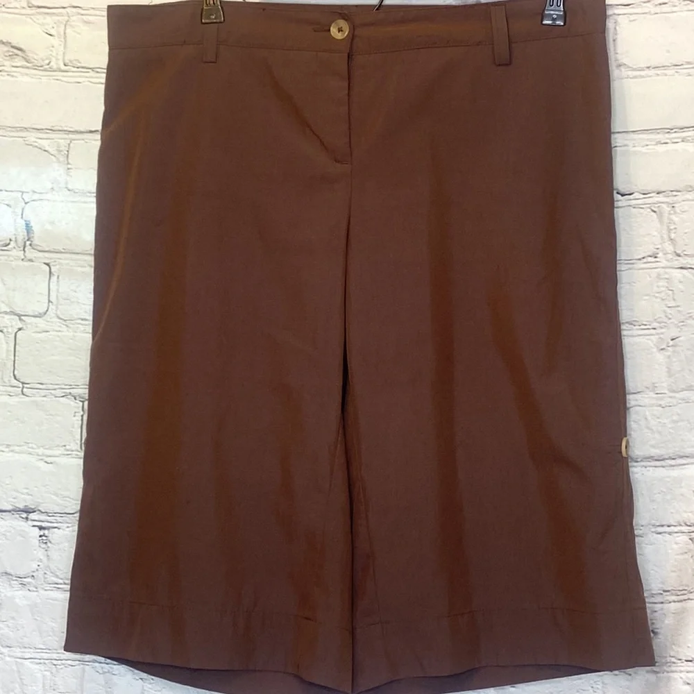 Weatherproof Garment Company Women's Brown Shorts Size 12 Excellent Condition
